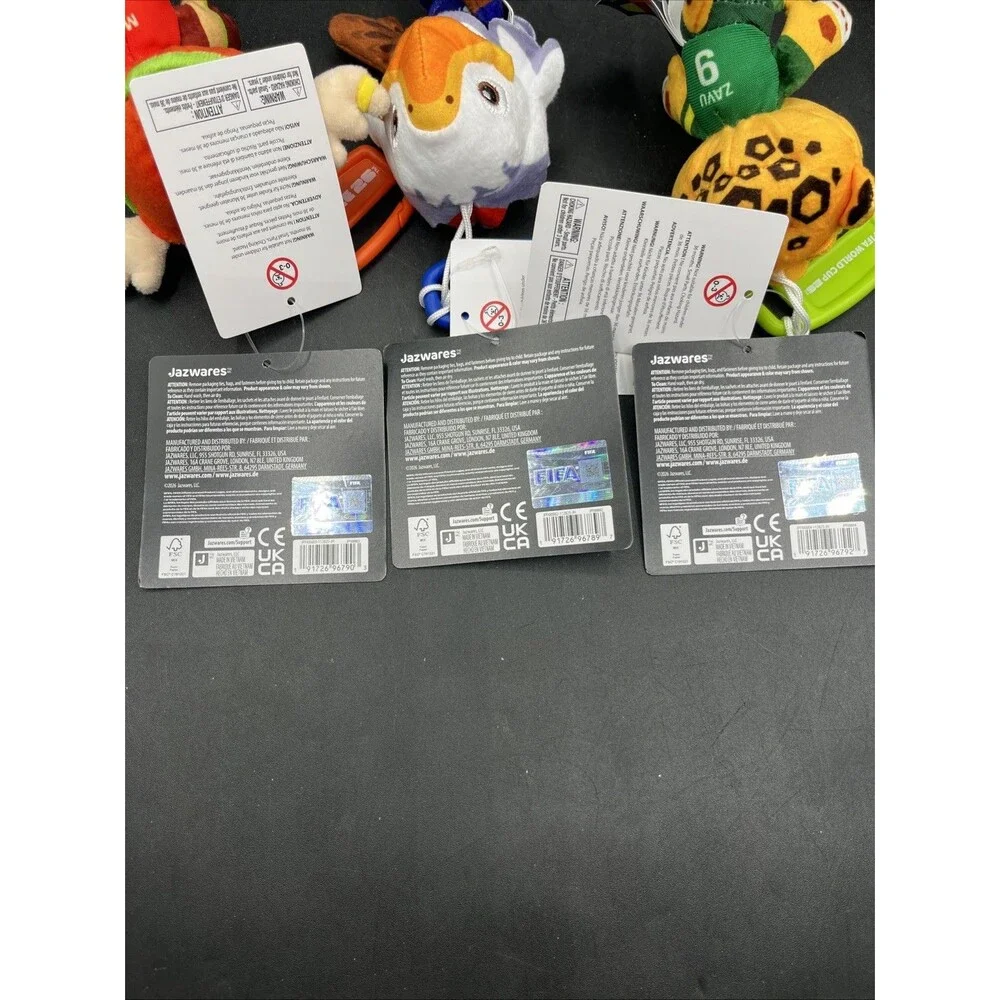2026 FIFA World Cup Mascot Plush Set of 3 Zayu, Maple, & Clutch Jazwares, 8